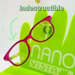 lunettes de vue adolescente jeune fille rose et verte marque espagnole nano vista incassable