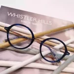 lunettes de vue enfant garçon whistler hills bleu et cuivre forme ronde tendance vintage