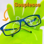 lunettes de vue souple adolescent garçon bleue jaune nano vista marque espagnole indestructible