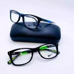 lunettes de vue Nike enfant ados garçon bleu et verte et noire