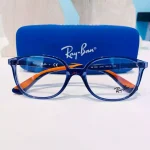 lunettes de vue garçon 7 ans Ray Ban plastique bleue