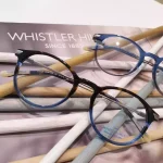 lunettes de vue garçon écaille et bleue très jolie whistler hills