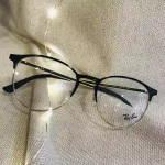 lunettes de vue femme ray ban forme ronde noir et or opticiens 30800