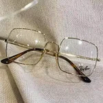 lunettes de vue femme ray ban forme square métal or